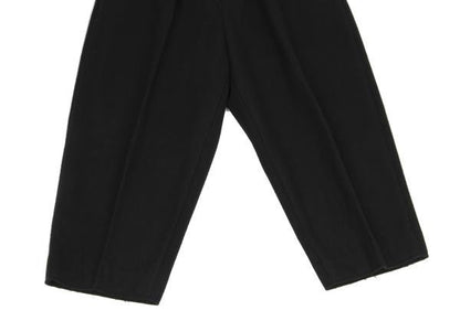 FUMITO GANRYU Melton Wool Bulky Slacks Black Size 1
