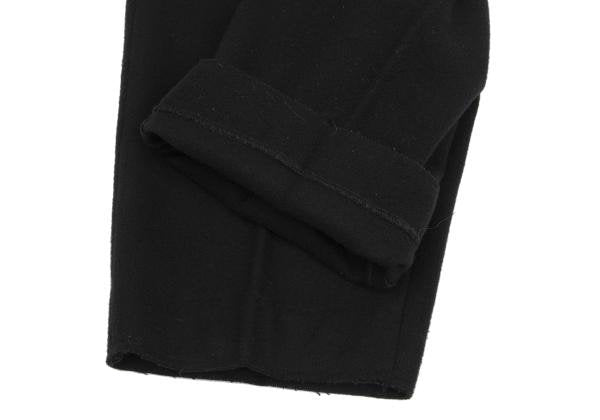 FUMITO GANRYU Melton Wool Bulky Slacks Black Size 1
