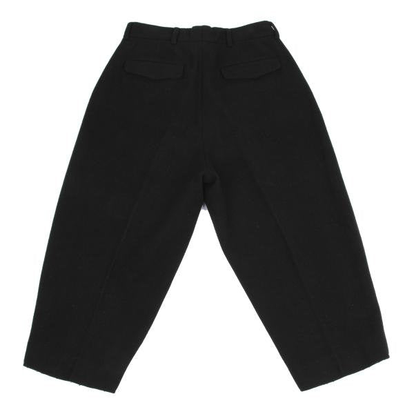 FUMITO GANRYU Melton Wool Bulky Slacks Black Size 1