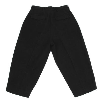 FUMITO GANRYU Melton Wool Bulky Slacks Black Size 1