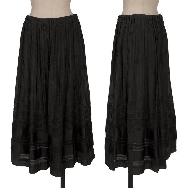 ISSEY MIYAKE HaaT Garment Dyed Panel Skirt Black Size 2