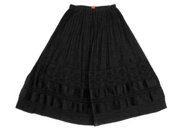 ISSEY MIYAKE HaaT Garment Dyed Panel Skirt Black Size 2