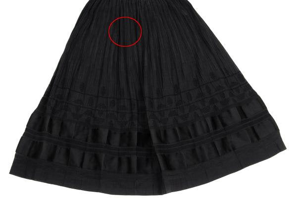 ISSEY MIYAKE HaaT Garment Dyed Panel Skirt Black Size 2