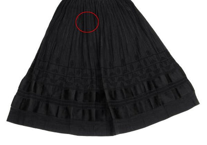 ISSEY MIYAKE HaaT Garment Dyed Panel Skirt Black Size 2