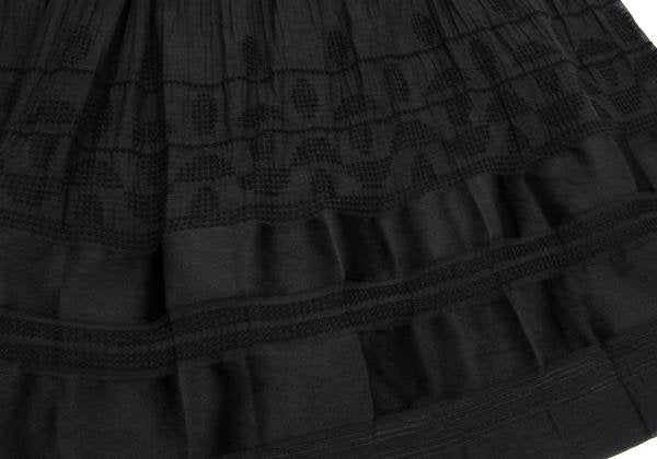 ISSEY MIYAKE HaaT Garment Dyed Panel Skirt Black Size 2