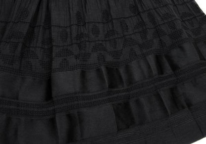 ISSEY MIYAKE HaaT Garment Dyed Panel Skirt Black Size 2