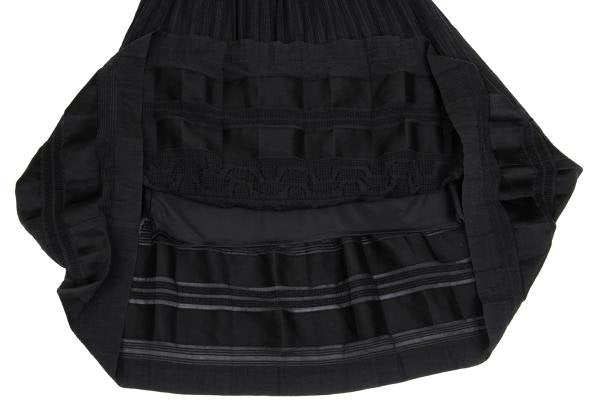 ISSEY MIYAKE HaaT Garment Dyed Panel Skirt Black Size 2