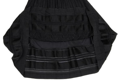 ISSEY MIYAKE HaaT Garment Dyed Panel Skirt Black Size 2
