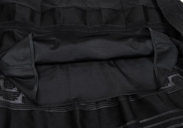 ISSEY MIYAKE HaaT Garment Dyed Panel Skirt Black Size 2