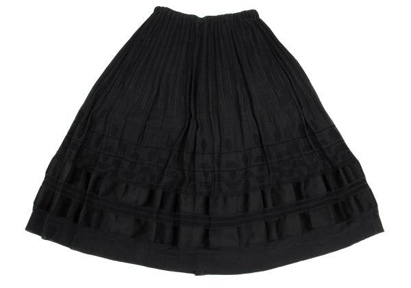 ISSEY MIYAKE HaaT Garment Dyed Panel Skirt Black Size 2