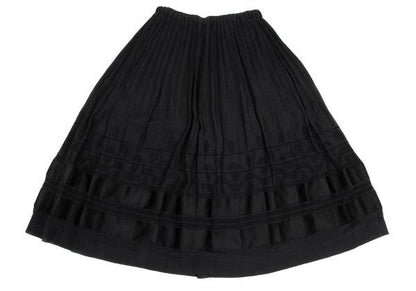 ISSEY MIYAKE HaaT Garment Dyed Panel Skirt Black Size 2