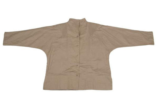 ISSEY MIYAKE 17SS Deconstructed Pleated Cotton Shirt Size 2