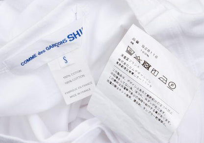 COMME des GARCONS SHIRT Cotton Outseam T-Shirt White Size S