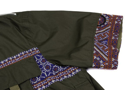 sacai 22SS Khaki Embroidered Oversized T-Shirt Size 1