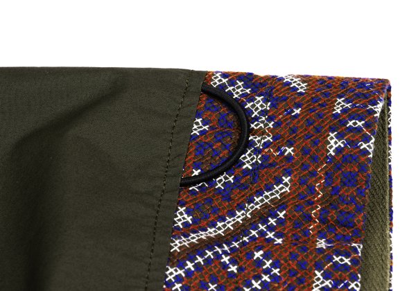 sacai 22SS Khaki Embroidered Oversized T-Shirt Size 1