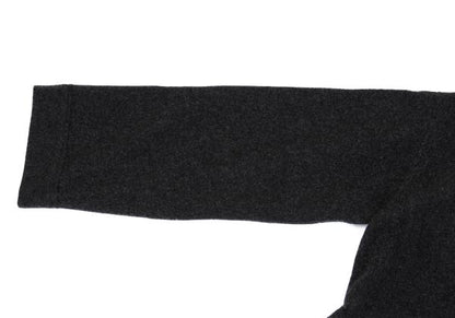 GANRYU Felt Wool Collarless Coat Gray Size S
