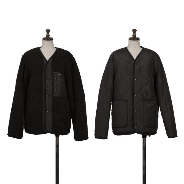 DRESSTERIOR Reversible Padded Fleece Sweater Black Size M