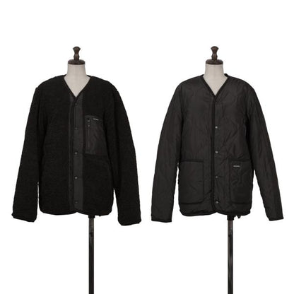 DRESSTERIOR Reversible Padded Fleece Sweater Black Size M