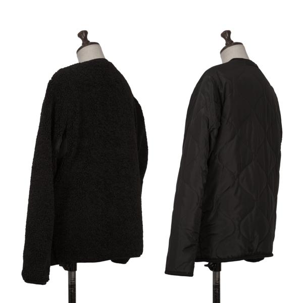 DRESSTERIOR Reversible Padded Fleece Sweater Black Size M