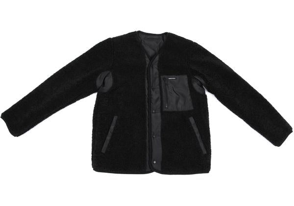 DRESSTERIOR Reversible Padded Fleece Sweater Black Size M