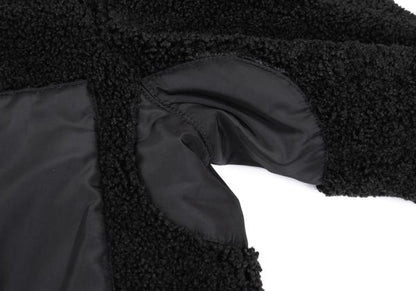 DRESSTERIOR Reversible Padded Fleece Sweater Black Size M