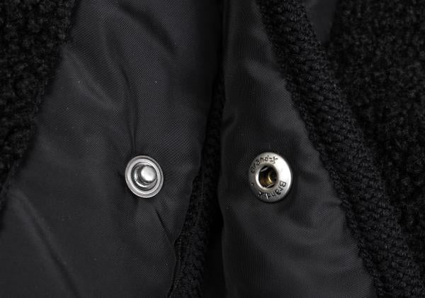 DRESSTERIOR Reversible Padded Fleece Sweater Black Size M