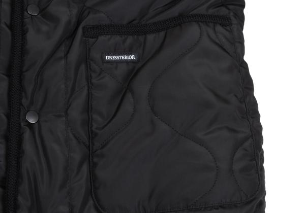 DRESSTERIOR Reversible Padded Fleece Sweater Black Size M