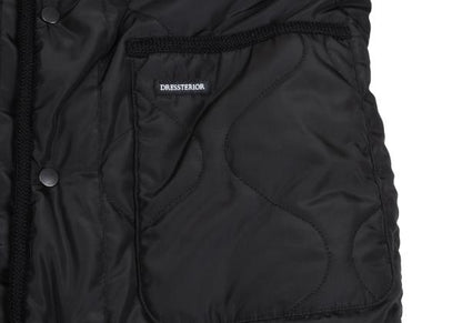 DRESSTERIOR Reversible Padded Fleece Sweater Black Size M