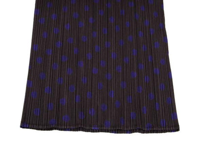 PLEATS PLEASE Polyester Dot Print Pleated Top Brown Size 3