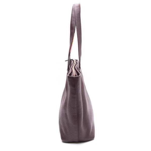 Paul Smith Striped Panel Dark Brown Tote