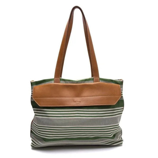 Paul Smith Artist Stripe Tote Green