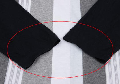 COMME des GARCONS HOMME Multi Stripe Mock Neck Top Size M