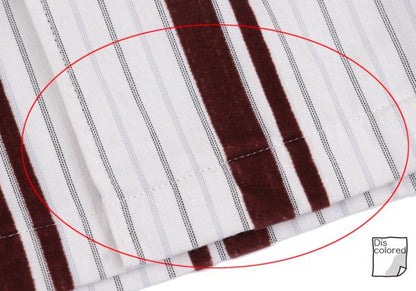 COMME des GARCONS HOMME Flock Stripe Short Shirt Pink Size M
