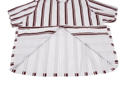 COMME des GARCONS HOMME Flock Stripe Short Shirt Pink Size M