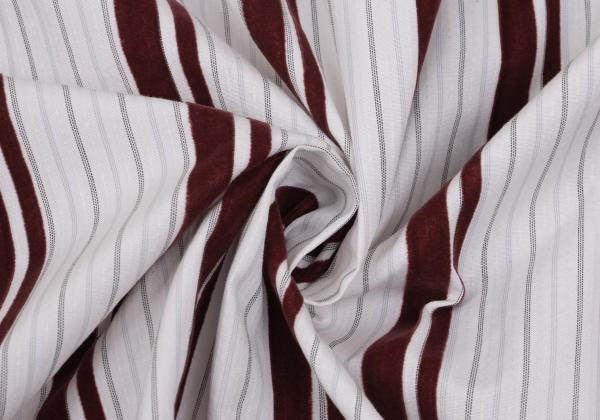COMME des GARCONS HOMME Flock Stripe Short Shirt Pink Size M