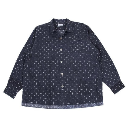 COMME des GARCONS HOMME All-Over Print Shirt Navy Size M