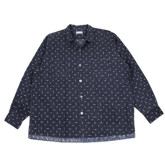 COMME des GARCONS HOMME All-Over Print Shirt Navy Size M