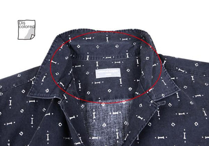 COMME des GARCONS HOMME All-Over Print Shirt Navy Size M