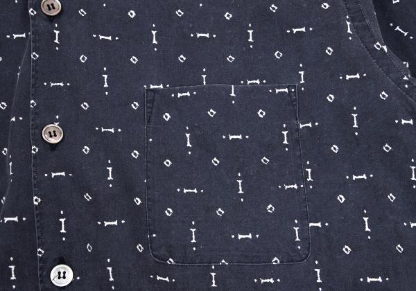 COMME des GARCONS HOMME All-Over Print Shirt Navy Size M