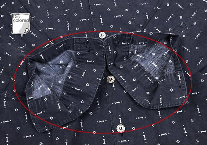 COMME des GARCONS HOMME All-Over Print Shirt Navy Size M