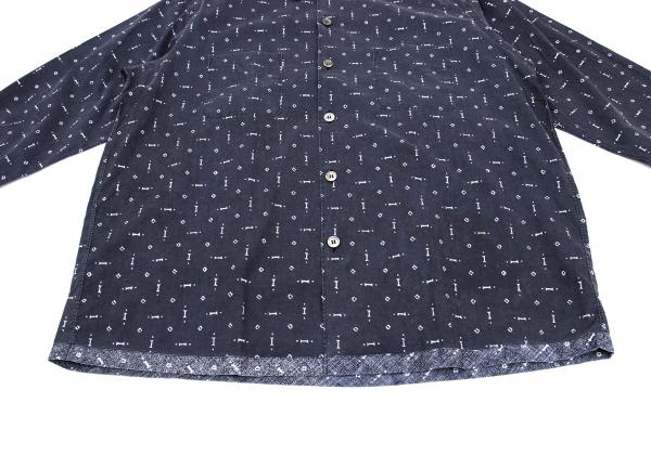COMME des GARCONS HOMME All-Over Print Shirt Navy Size M