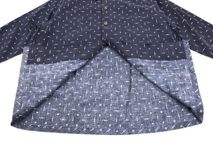 COMME des GARCONS HOMME All-Over Print Shirt Navy Size M