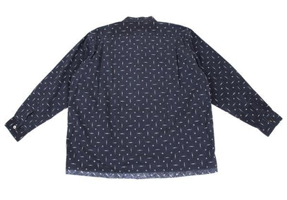 COMME des GARCONS HOMME All-Over Print Shirt Navy Size M