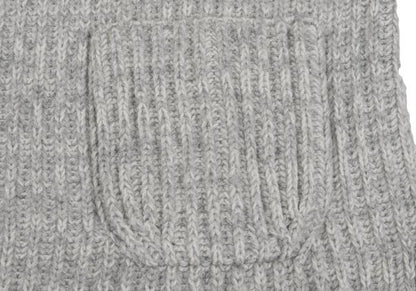Y's for men Wool Patch Pocket Knit Sweater Gray Size M