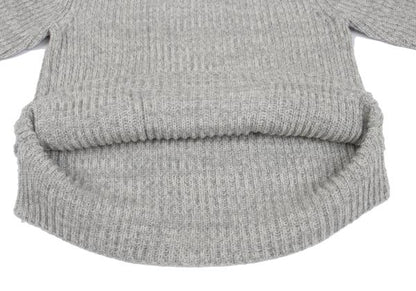 Y's for men Wool Patch Pocket Knit Sweater Gray Size M
