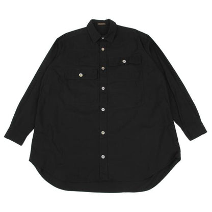 Y's for men Multi-Pocket Cotton Shirt Black Size M