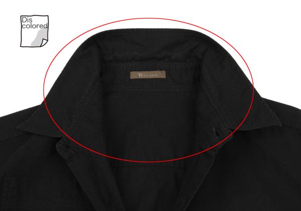Y's for men Multi-Pocket Cotton Shirt Black Size M