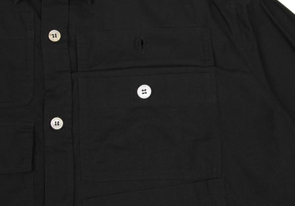 Y's for men Multi-Pocket Cotton Shirt Black Size M