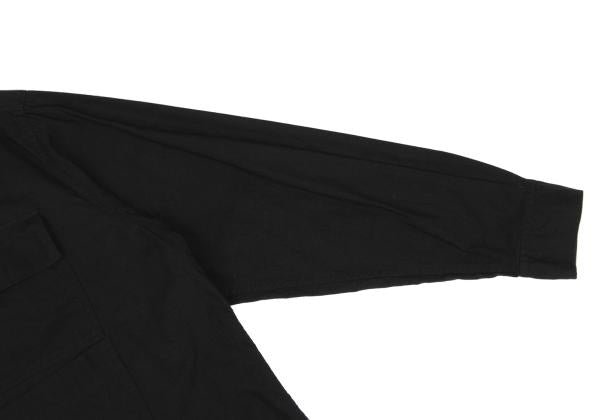 Y's for men Multi-Pocket Cotton Shirt Black Size M