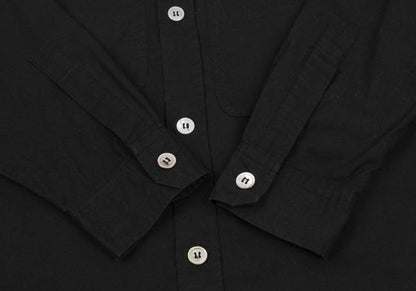 Y's for men Multi-Pocket Cotton Shirt Black Size M